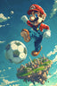 Mario met voetbal