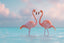 Twee Flamingo's