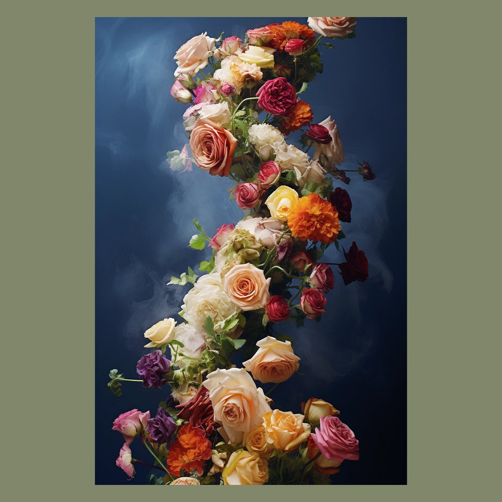 Bloemen wanddecoratie