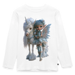 Elfje met Unicorn - Premium shirt met lange mouwen - wit