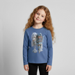 Elfje met Unicorn - Premium shirt met lange mouwen - duifblauw