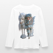 Elfje met Unicorn - Premium shirt met lange mouwen - wit