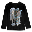 Elfje met Unicorn - Premium shirt met lange mouwen - zwart