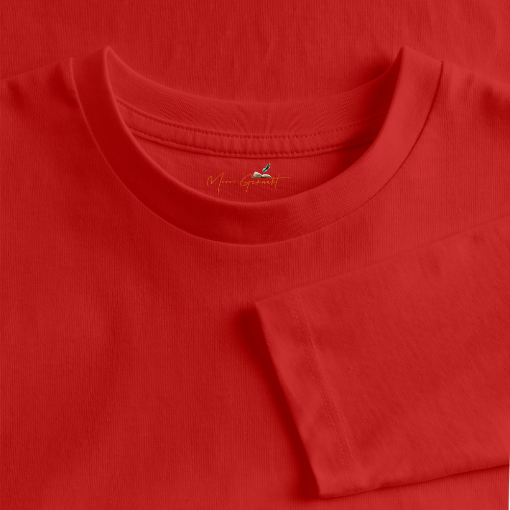 Elfje met Unicorn - Premium shirt met lange mouwen - rood