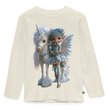 Elfje met Unicorn - Premium shirt met lange mouwen - natuurwit