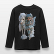 Elfje met Unicorn - Premium shirt met lange mouwen - zwart