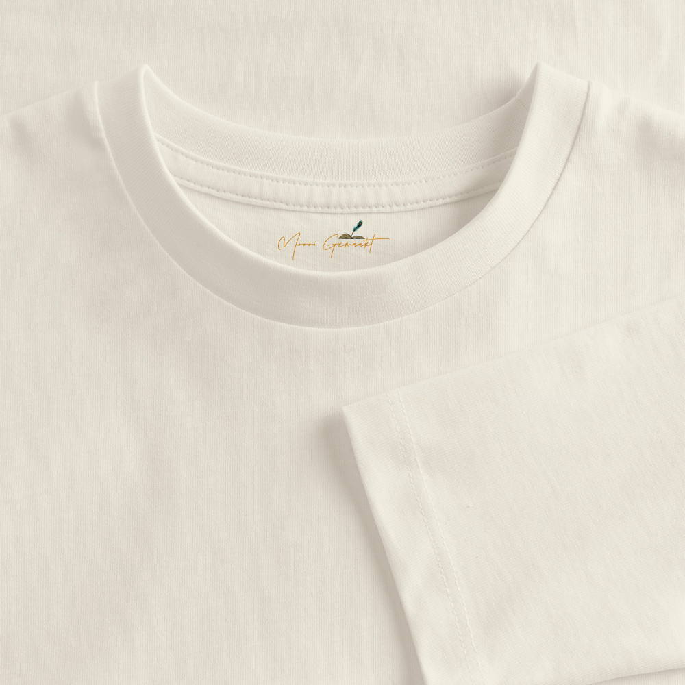 Elfje met Unicorn - Premium shirt met lange mouwen - natuurwit
