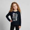 Elfje met Unicorn - Premium shirt met lange mouwen - navy