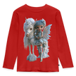 Elfje met Unicorn - Premium shirt met lange mouwen - rood
