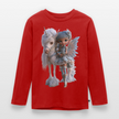 Elfje met Unicorn - Premium shirt met lange mouwen - rood