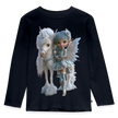 Elfje met Unicorn - Premium shirt met lange mouwen - navy