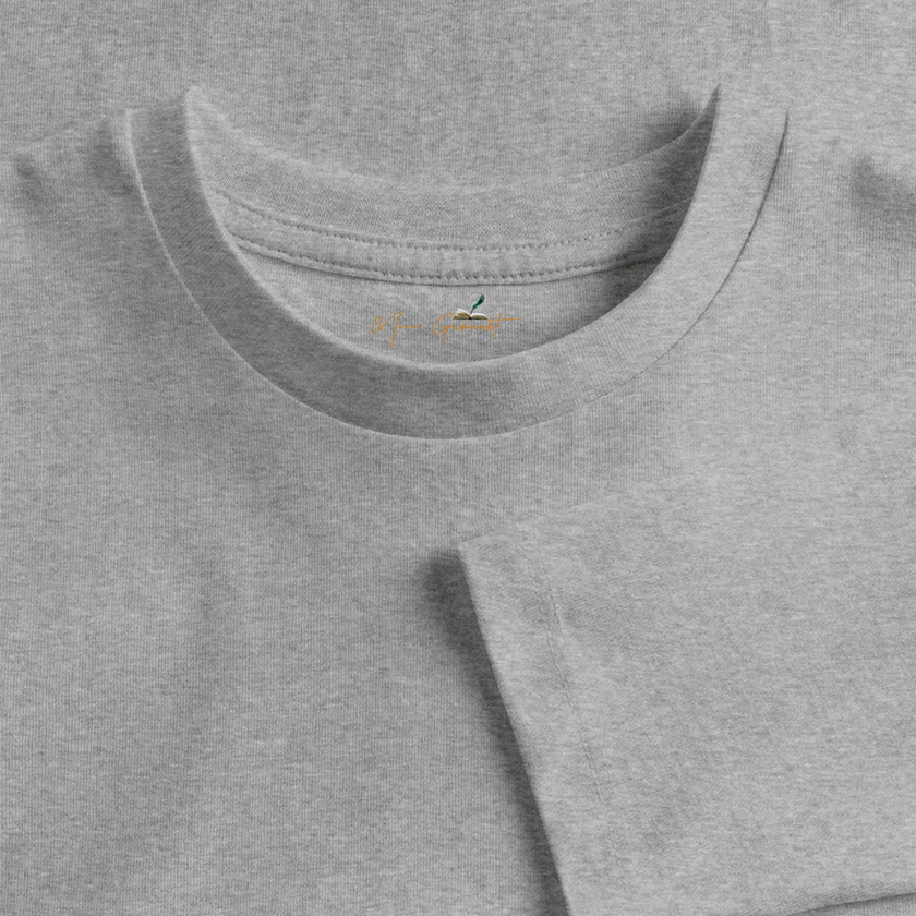 Elfje met Unicorn - Premium shirt met lange mouwen - grijs gemêleerd