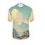 Vintage vakantie t-shirt met korte mouw
