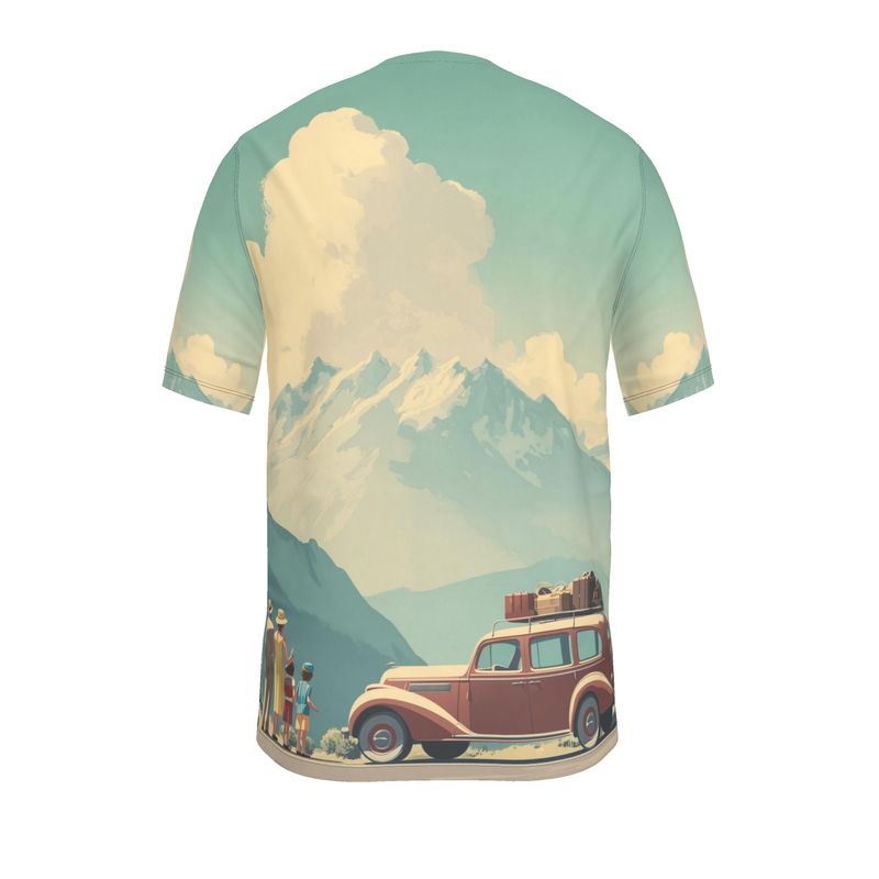 Vintage vakantie t-shirt met korte mouw