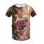 Premium tshirt met kiekeboo elfjes - voorkant bedrukt