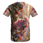 Premium tshirt met kiekeboo elfjes voor- en achterkant bedrukt
