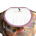 Premium tshirt met kiekeboo elfjes voor- en achterkant bedrukt