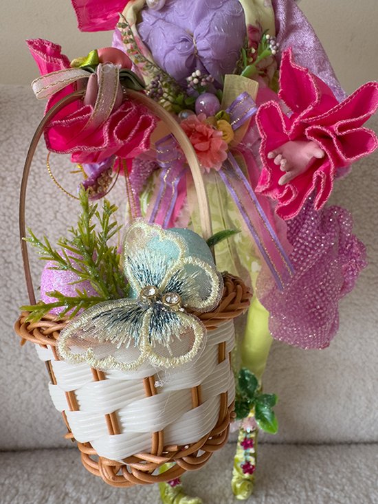 Easter basket fairy girl - 35 cm