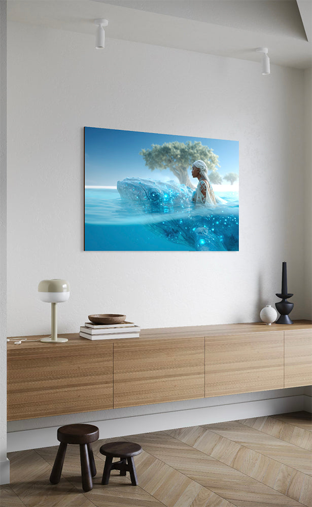 schilderij met walvis