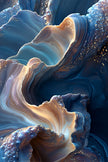Blauwe schelp L