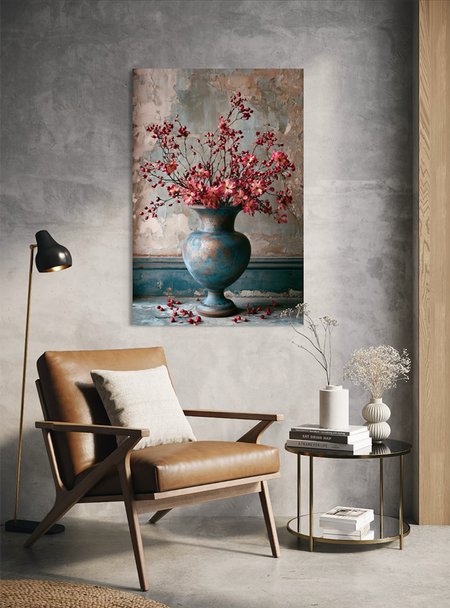 boeket bloemen schilderij