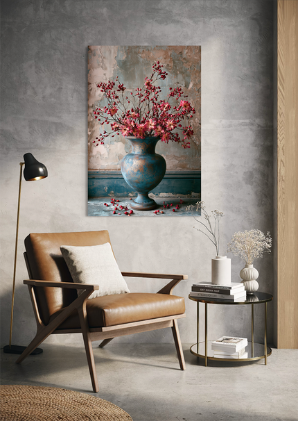 boeket bloemen schilderij