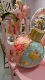 Broc. Floral Xmas ball - 40cm