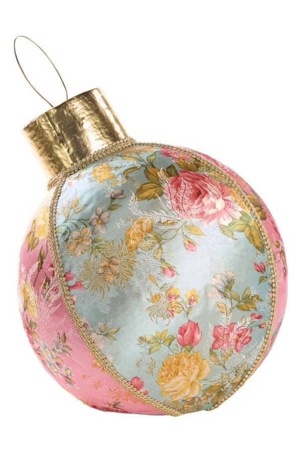 Broc. Floral Xmas ball - 40cm