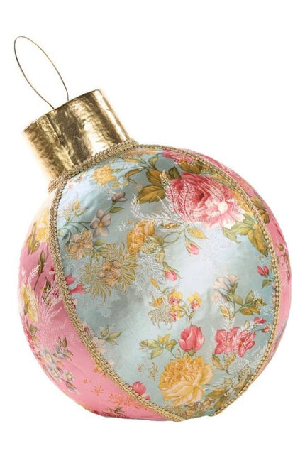 Broc. Bloemen kerstbal - 40cm