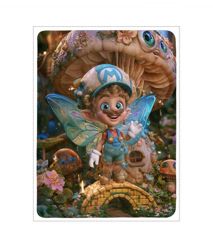 Fleecedeken Mario Elf in div. maten