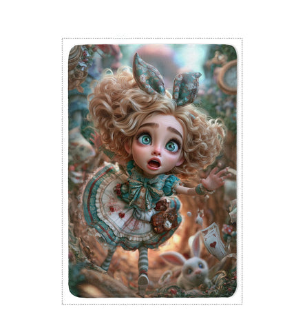 Fleecedeken Alice in wonderland