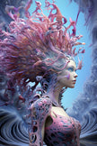 Fractal Vrouw Portret