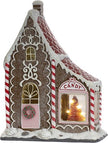 Peperkoekhuis met led - 24cm
