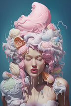 IJsportret Wanddecoratie