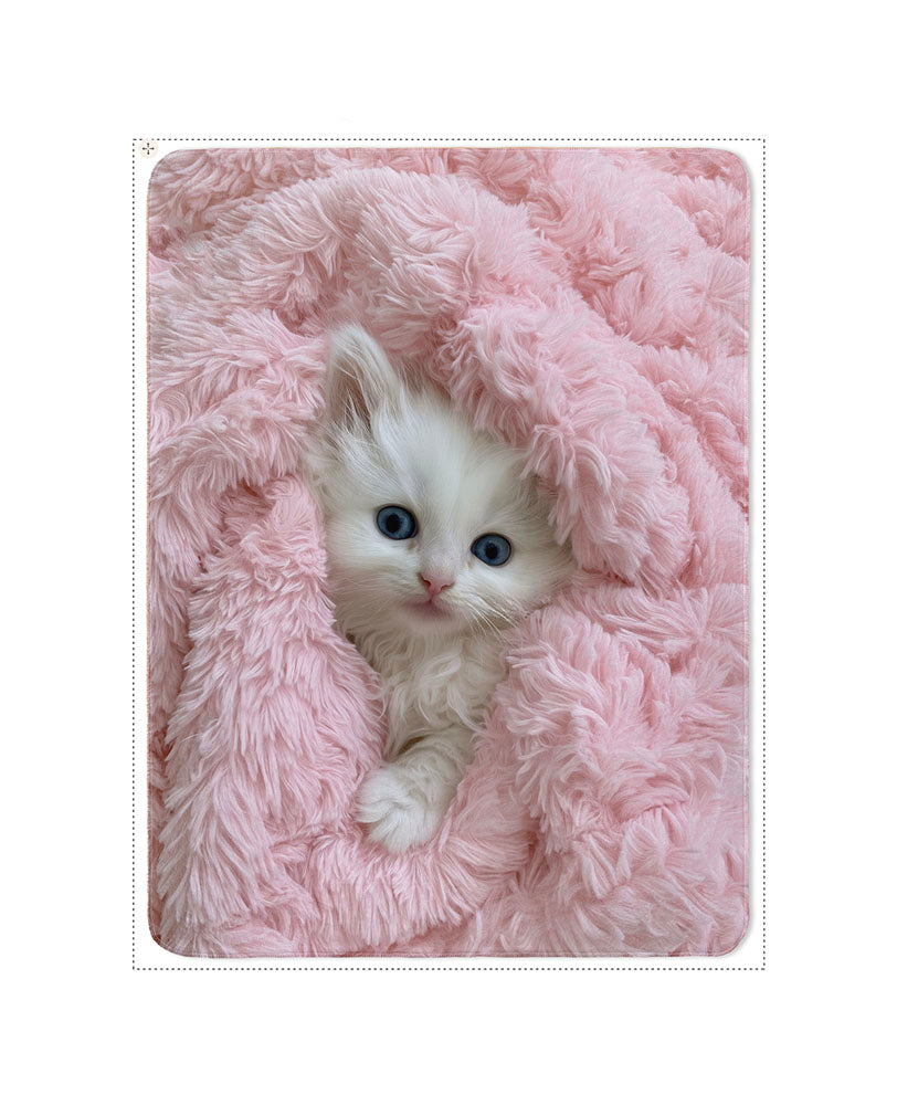 Fleecedeken Kitten in div. maten