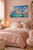 Lotus Tempel - Fantasie Wanddecoratie