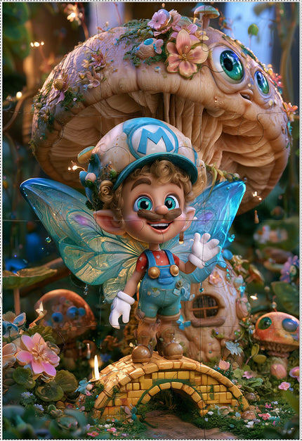 Fairy jigsaw puzzle with 12 pieces (choose your own image)