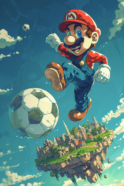 Mario met voetbal