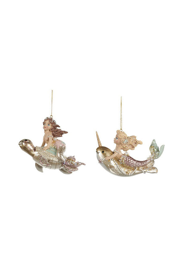 Mermaids riding sea animals Hoofdafbeelding