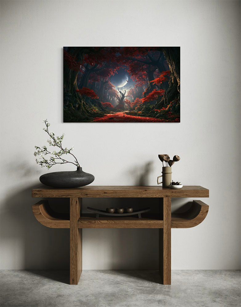 schilderij met bomen