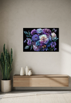 paarse bloemen schilderij
