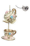 Teapot and cup ornament - 10 cm