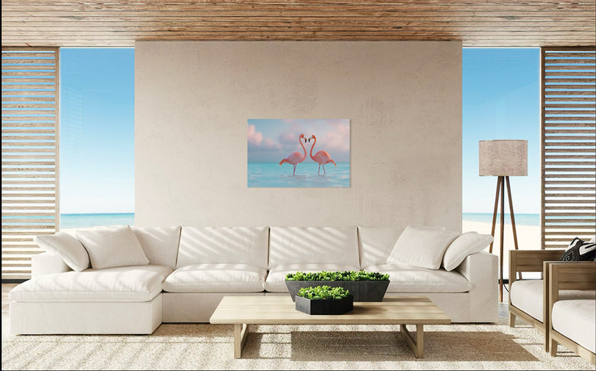 flamingo schilderij