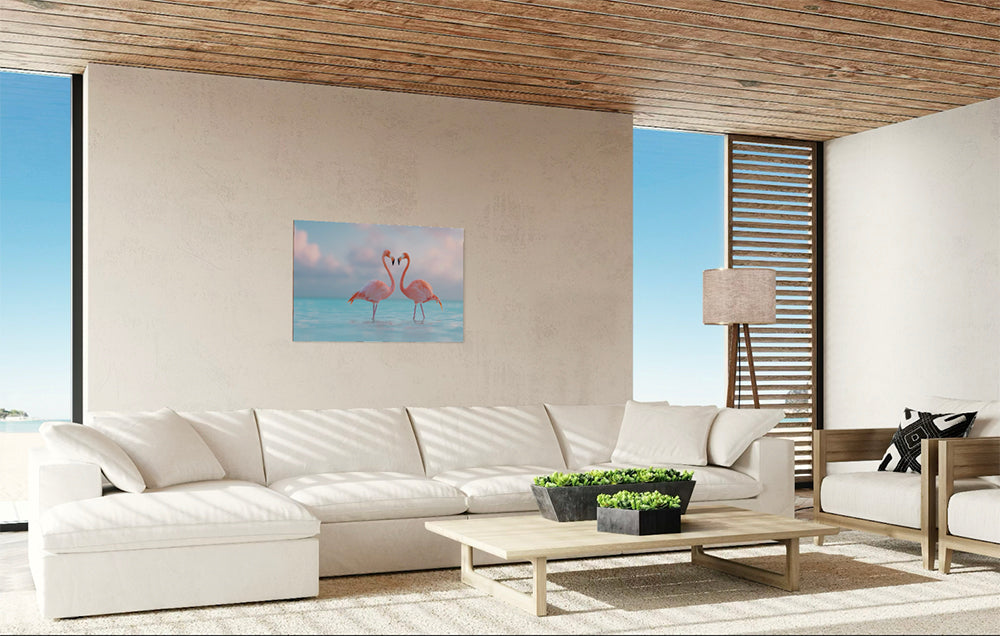 flamingo schilderij