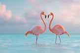 Twee Flamingo's