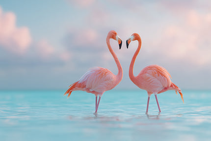 Twee Flamingo's