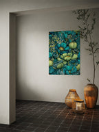 bloemen op canvas
