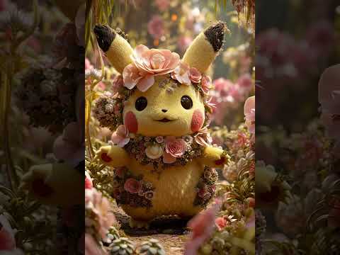 Pickachu in bloemenjas short video